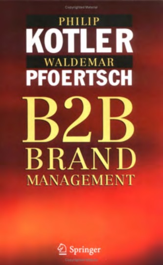 Обложка книги B2B Brand Management
