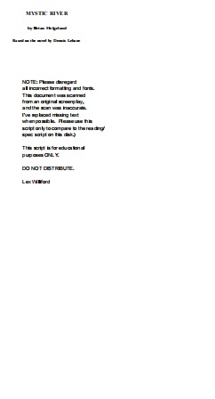 Обложка книги Mystic River