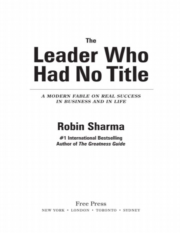 Обложка книги The Leader Who Had No Title