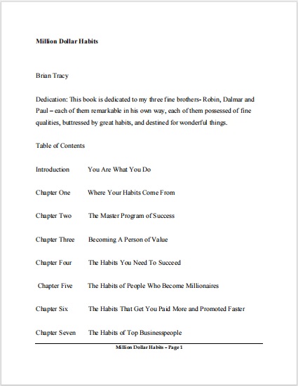 Обложка книги Million Dollar Habits