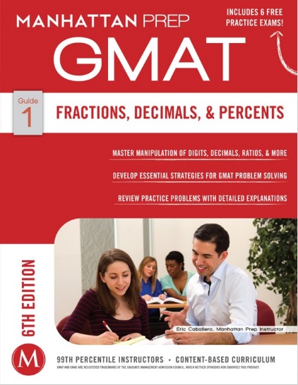 Обложка книги 1 Guide GMAT Fractions, Decimals and Percents
