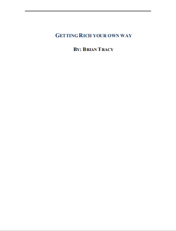 Обложка книги Getting Rich Your Own Way. Achieve A.