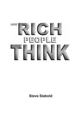 Обложка книги How Rich People Think