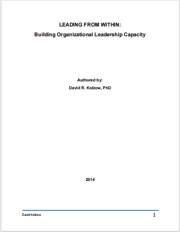 Обложка книги Leading from within Building Organizational Leadership Capacity