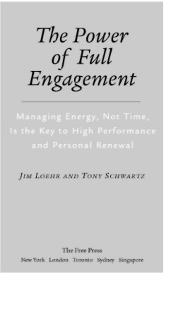 Обложка книги the power of full engagement